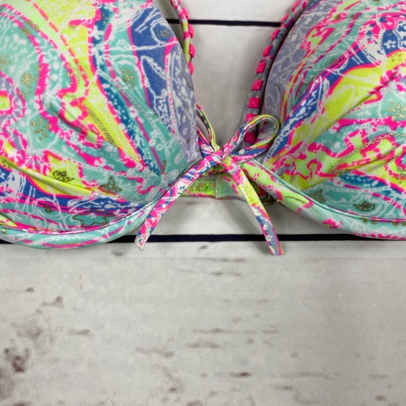 34A VS Multicolor Stud Bikini Top - Picture 4 of 13